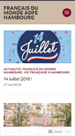 Mobile Screenshot of francais-du-monde-hambourg.com