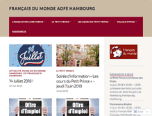 Tablet Screenshot of francais-du-monde-hambourg.com